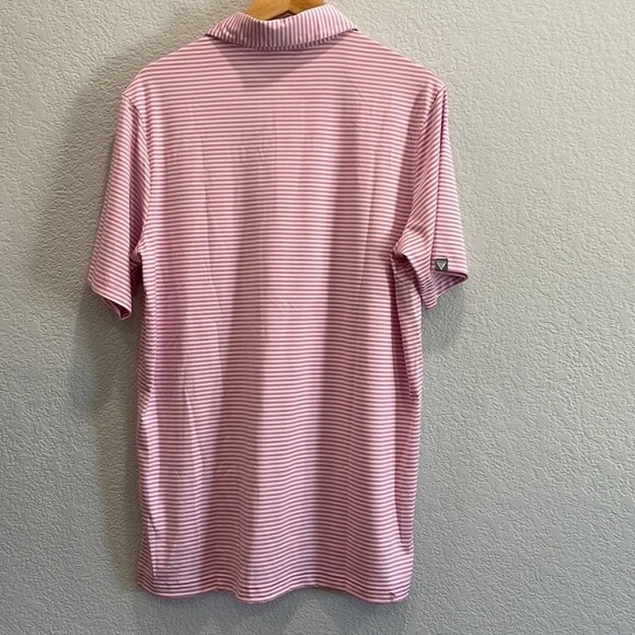 NEW Levelwear Encore Polo in Cyclamen Pink / White Size Medium - Picture 9 of 10